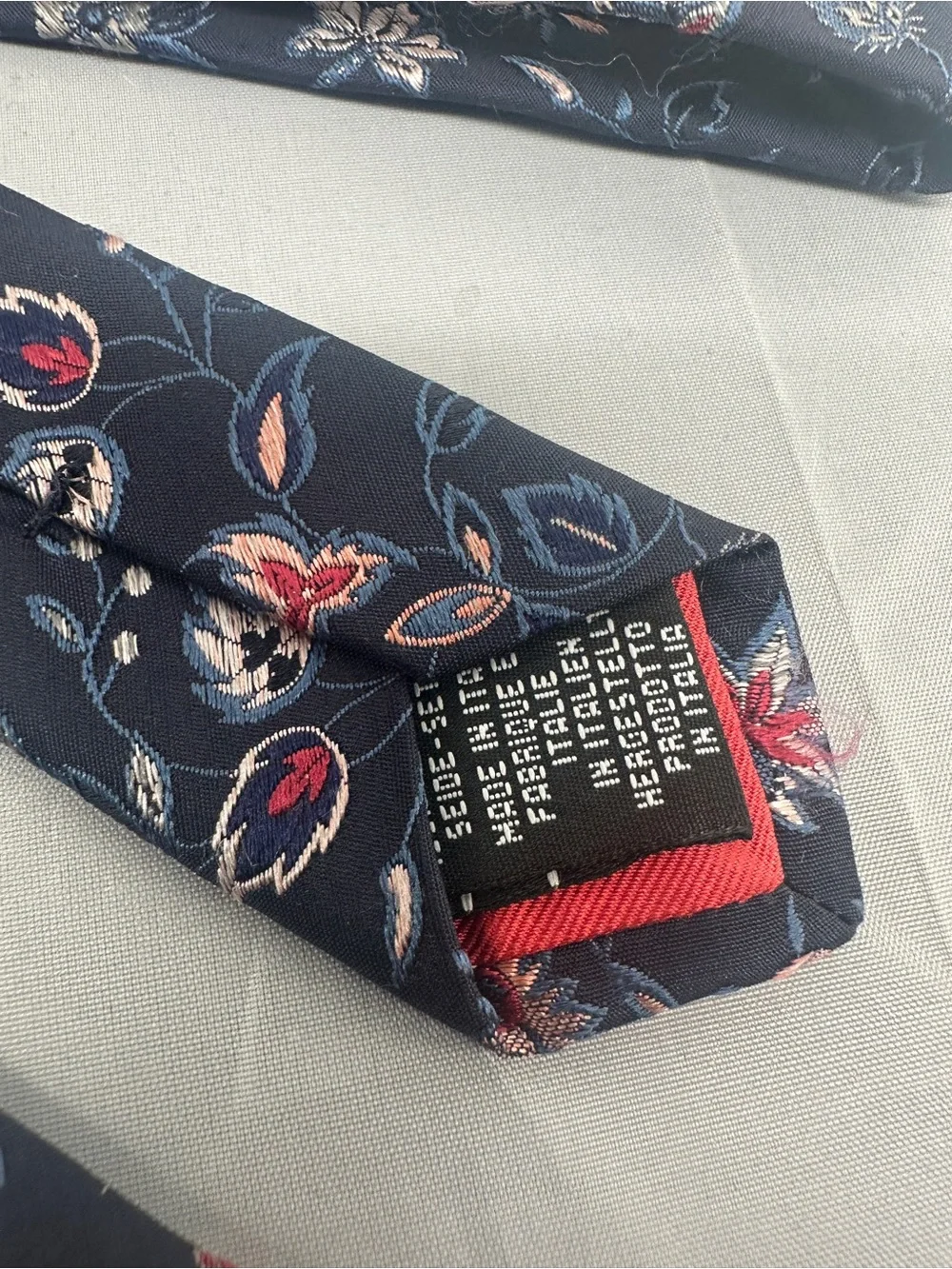 Paul smith blue floral skinny tie